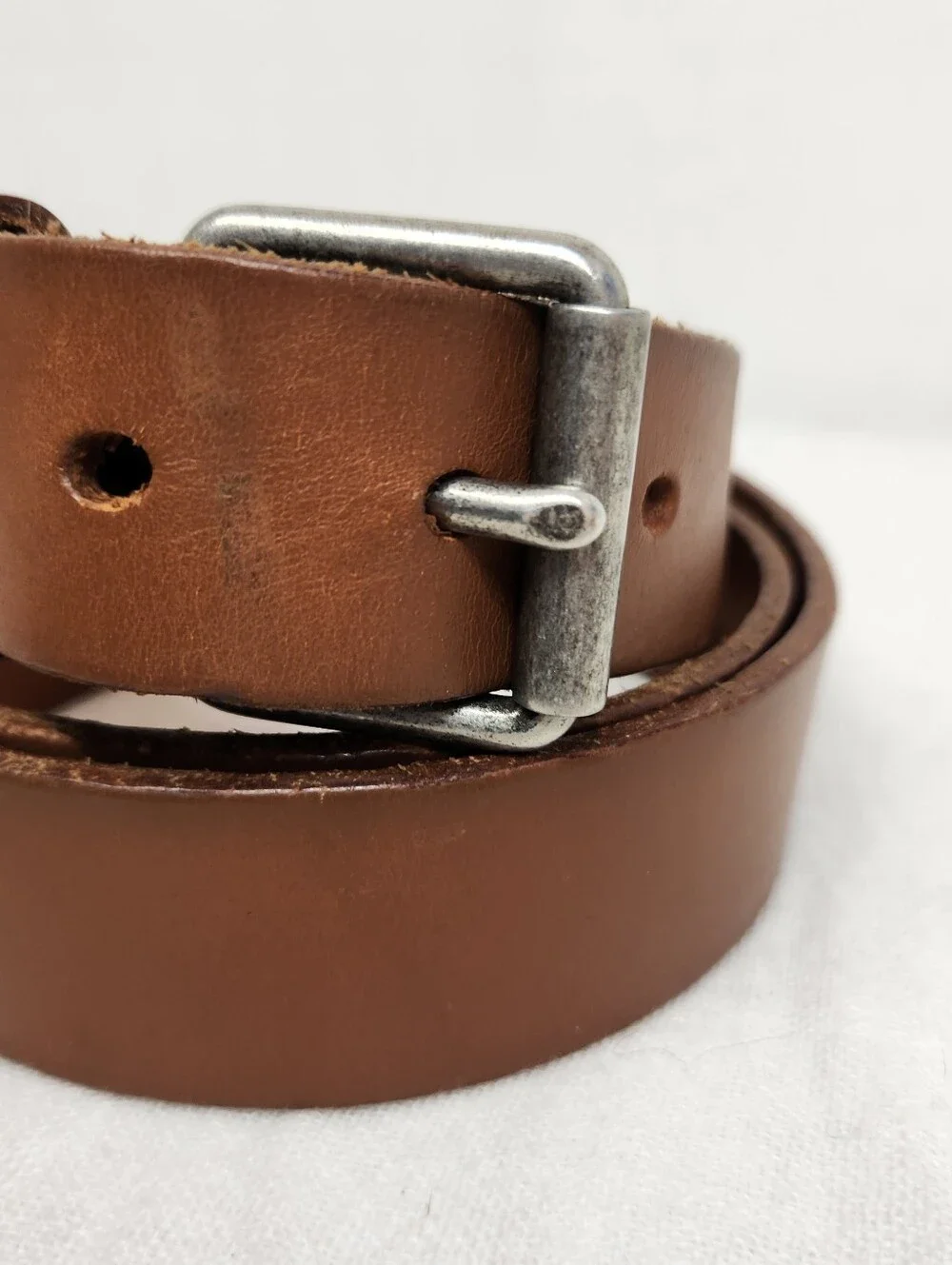 J. Crew Factory 38 Brown Leather Basic Belt